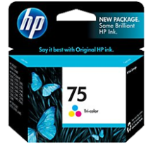 Cartouche d'encre Couleur d'origine OEM Hewlett Packard CB337WN (HP 75) Tricolore