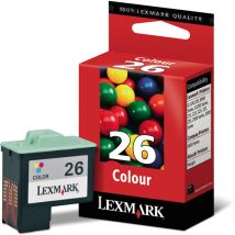 Cartouche d'encre Couleur d'origine OEM Lexmark 10N0026 (#26)