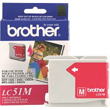 Cartouche d'encre Magenta d'origine OEM Brother LC51M (LC51)