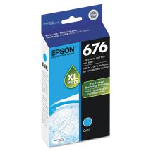 Cartouche d'encre Originale pour EPSON 676XL - T676XL220 - Haut Rendement Cyan