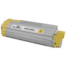 Cartouche Toner Laser Jaune Compatible OkiData 44315301 (TYPE C15) Haut Rendement