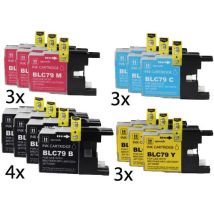 Cartouches d'encre Compatible Brother LC79 Extra Haut Rendement (Ensemble de 13 cartouches)