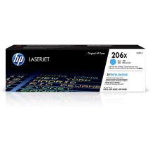Cartouche Toner Laser Cyan Originale OEM Hewlett Packard W2111X (HP 206X) Haut Rendement