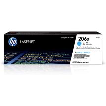 Cartouche Toner Laser Cyan Originale OEM Hewlett Packard W2111X (HP 206X) Haut Rendement