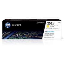 Cartouche Toner Laser Jaune Originale OEM Hewlett Packard W2112X (HP 206X) Haut Rendement