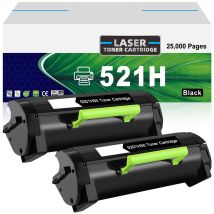 Lexmark 521H (52d1h00) Ensemble de deux cartouches compatibles 