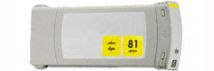 Cartouche d'encre Jaune Compatible Hewlett Packard C4933A (HP 81 pour Imprimante DesignJet 5000/5500 )