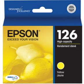 Cartouche d'encre Jaune d'origine OEM Epson T126420 (T1264) Haut Rendement