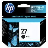 Cartouche d'encre Noir d'origine OEM Hewlett Packard C8727AN (HP 27)