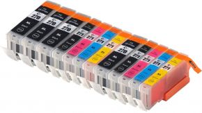 Ensemble de 12 Cartouches d'encre Compatible Canon PGI-270XL & CLI-271XL Haut Rendement