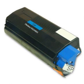 Cartouche Toner Laser Cyan Compatible Okidata 43034803 (Type C6) pour Imprimante C3100 & C3200 Series