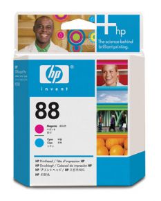Tête d'impression Magenta Cyan d'origine OEM Hewlett Packard C9382A (HP 88)
