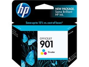 Cartouche d'encre Couleur d'origine OEM Vivera Hewlett Packard CC656AN (HP 901) Tricolore