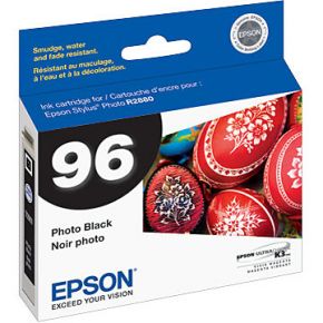 Cartouche d'encre Noir Photo d'origine OEM Epson T096120 (T0961) 