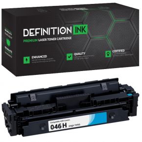 Cartouche Canon 046H (1253C001) Réusinée ÉcoResponsable Haut Rendement Cyan