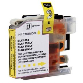 Cartouche encre compatible BROTHER LC105Y - Extra Haut Rendement - Jaune