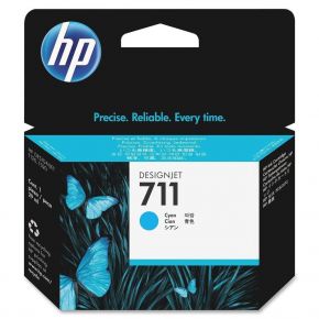 Cartouche d'encre Cyan originale Hewlett Packard CZ130A (HP 711) Haut Rendement