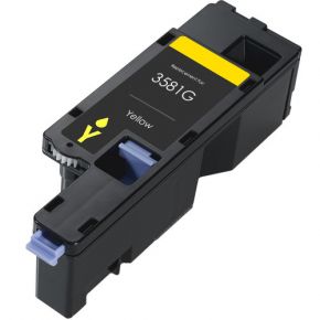 Cartouche Couleur Yellow Compatible Toner Dell 593-BBJW (3581G / MWR7R)pour Imprimante Dell E525w