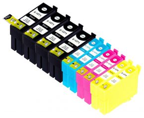 Ensemble de 10 cartouches Compatibles  pour Epson T127 - Extra Haut Rendement