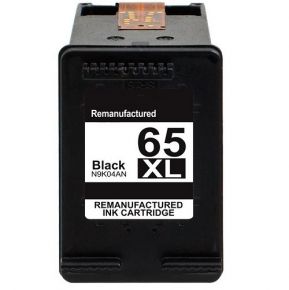 HP 65XL Cartouche Noir Réusinée HP N9K04AN Haut Rendement 