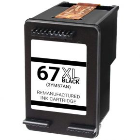 HP 67XL (3YM57AN) - Cartouche d'encre Noir Réusinée HP EXTRA HAUT Rendement
