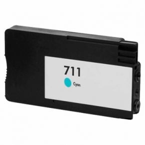 Cartouche d'encre Cyan Réusinée Hewlett Packard CZ130A (HP 711) Haut Rendement