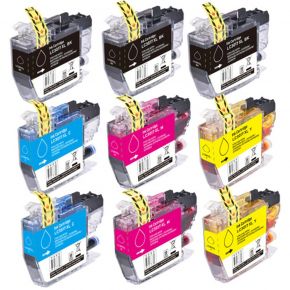 Ensemble de 9 Cartouches d'encre Compatible Brother LC3017 XL Haut Rendement (Séries LC3017)
