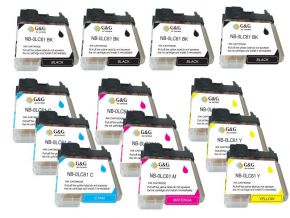 Cartouches d'encre Compatibles Brother LC61 (Ensemble de 13 cartouches)
