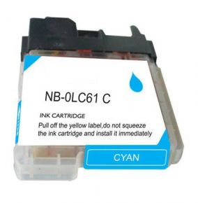 Cartouche d'encre Cyan Compatible Brother LC61C (Séries LC61)