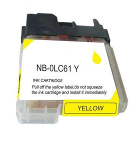 Cartouche d'encre Jaune Compatible Brother LC61Y (Séries LC61)