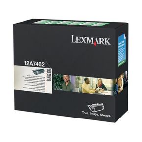 Cartouche Lexmark 12A7462 Toner Laser Noir d'origine OEM Haut Rendement