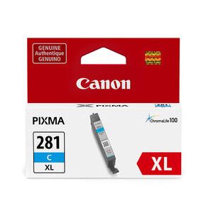 Cartouche d'encre Cyan Originale Canon CLI-281XL Haut Rendement