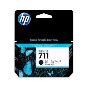 Cartouche d'encre Noir d'origine OEM Hewlett Packard / HP 711 ( CZ133A) Haut Rendement (80ML)