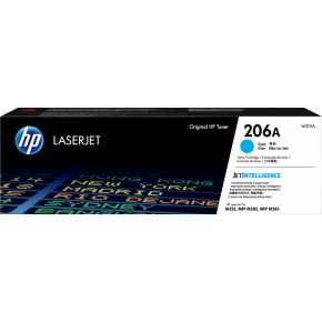 Cartouche Toner Laser Cyan Originale OEM Hewlett Packard W2111A (HP 206A)
