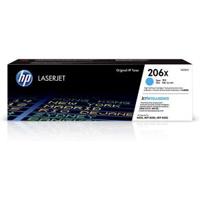 Cartouche Toner Laser Cyan Originale OEM Hewlett Packard W2111X (HP 206X) Haut Rendement
