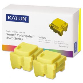 Encre Solide Jaune Compatible Xerox 108R00928 pour imprimante ColorQube 8570 (Ensemble de 2 cartouches)