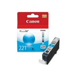 Cartouche d'encre Cyan d'origine OEM Canon 2947B001 (CLI-221)