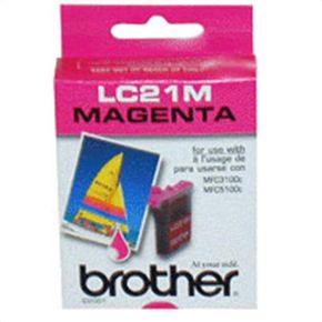 Cartouche d'encre Magenta d'origine OEM Brother LC21M