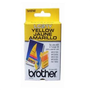 Cartouche d'encre Jaune d'origine OEM Brother LC21Y