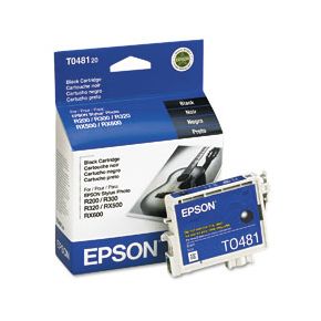 Cartouche d'encre Noir d'origine OEM Epson T048120 (T0481)