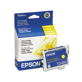 Cartouche d'encre Jaune d'origine OEM Epson T048420 (T0484)