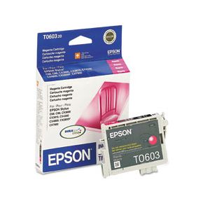 Cartouche d'encre Magenta d'origine OEM Epson T060320 (T0603)