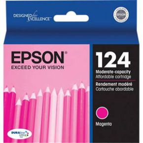 Cartouche d'encre Magenta d'origine OEM Epson T124320 (T1243) Rendement Modéré