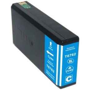 Cartouche d'encre Réusinée pour EPSON 676XL - T676XL220 - Haut Rendement Cyan