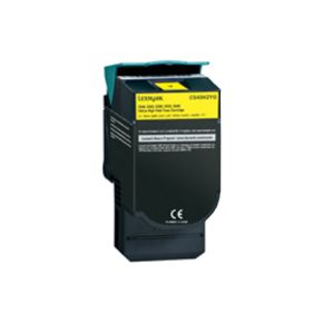 Cartouche Toner Laser réusinée  LEXMARK C544X2YG - Extra Haut Rendement Jaune