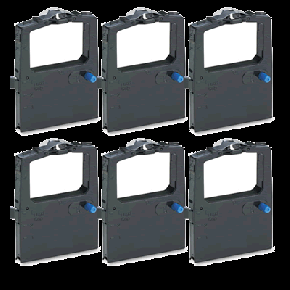 Rubans Okidata 52102001 Noir , Ensemble de 6 pour imprimante Microline ML182 , ML320