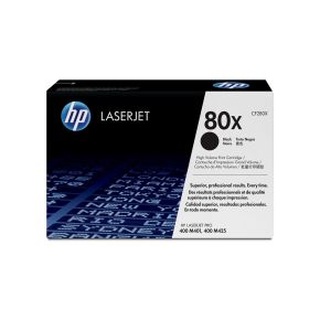 Cartouche Toner Laser Noir Originale Hewlett Packard CF280X (HP 80X) Haut Rendement