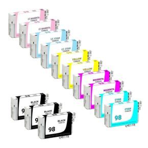 Epson T098 / T099 Ensemble de 13 Cartouches d'encre Réusinées