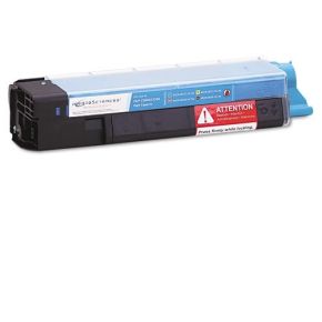 Cartouche Toner Laser Cyan Compatible Okidata 43324403 (Type C8) Haut Rendement pour Imprimante C5500, C5650 & C5800 Series