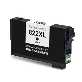 Epson 822 XL (T822XL120-S) Cartouche D'encre Noir Réusinée Haut Rendement